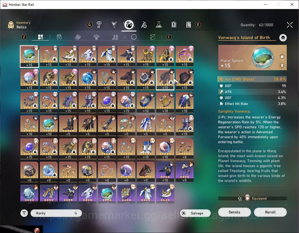 Honkai Star Rail Accounts Asia |Tl 64|Ready Gacha 32k StellarJade 5 Limit[Da image 5