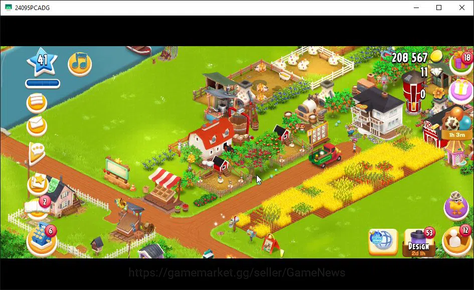 Hay Day Accounts Level 41 | Barn Storage 1050 + Silo Storage 625 |  image 2
