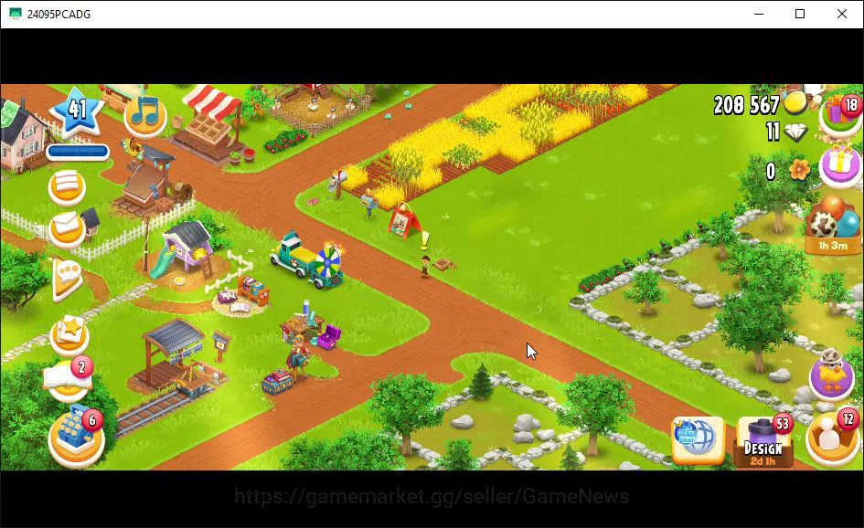 Hay Day Accounts Level 41 | Barn Storage 1050 + Silo Storage 625 |  image 3