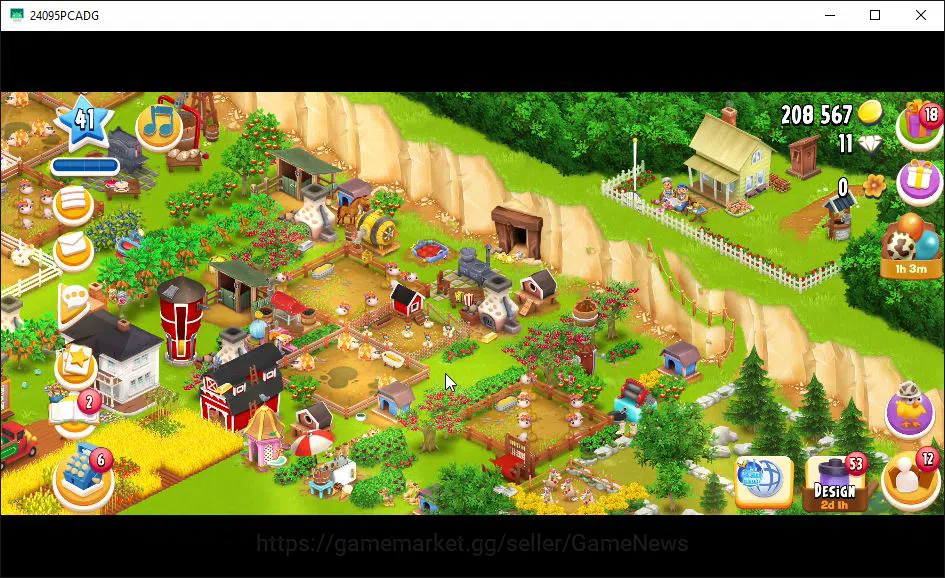 Hay Day Accounts Level 41 | Barn Storage 1050 + Silo Storage 625 |  image 4