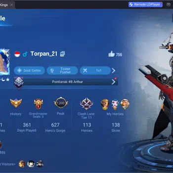 Honor of Kings Accounts Others Global|113H 138S|Legend Huo Yi|2 Sanxingdui|KIC Luna|14 Epic|4 Event Exclusive|BaiQi