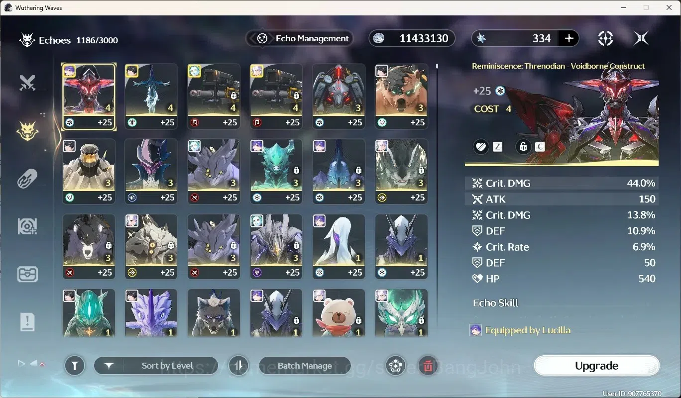 Wuthering Waves Accounts Others SEA|UL 61|Rank 7|2 Char Limited [Lucy RC6,Lucilla]+Sign,Rebecca RC2+Sign|Mc Female|TakeMail 11