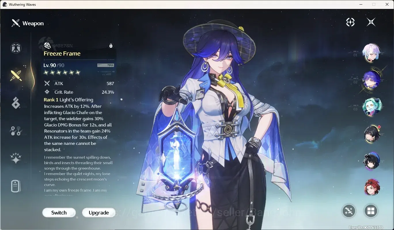Wuthering Waves Accounts Others SEA|UL 61|Rank 7|2 Char Limited [Lucy RC6,Lucilla]+Sign,Rebecca RC2+Sign|Mc Female|TakeMail 6