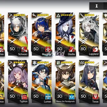 Arknights Accounts Mid-Tier ARKNIGHTS GLOBAL EARLYMID 12*6