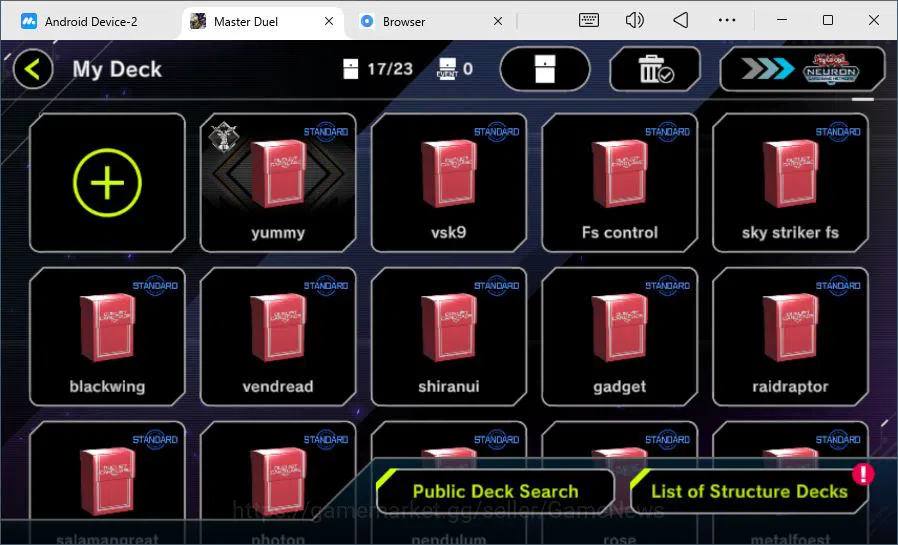 Yu-Gi-Oh! Master Duel Accounts Mid-Level Lv 18 | 17 Deck|Vanquish-K9, Sky Striker, Yummy, FiendSmith, Etc|Ranked 2