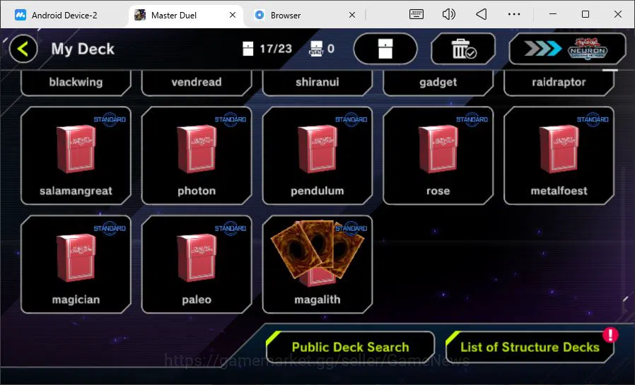 Yu-Gi-Oh! Master Duel Accounts Mid-Level Lv 18 | 17 Deck|Vanquish-K9, Sky Striker, Yummy, FiendSmith, Etc|Ranked 3