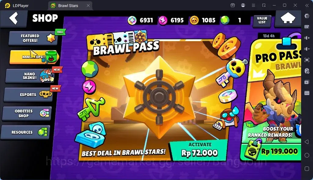 Brawl Stars Accounts Global |Trophy 1394| Brawler 1 Max with Supercharge |Skins 3 Mythic,6 Epic|Bling 6931Protect Off|Check 19