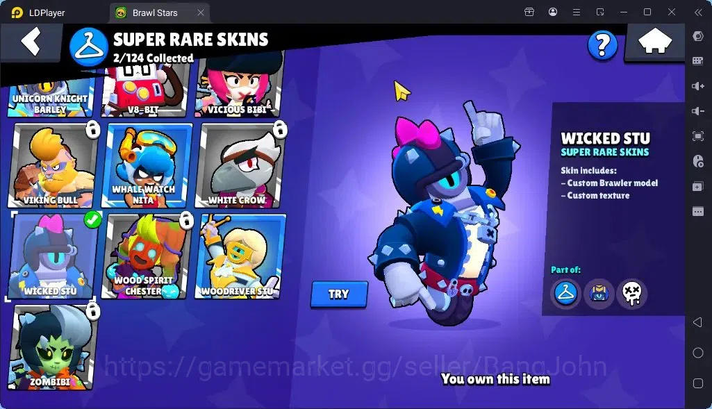 Brawl Stars Accounts Global |Trophy 1394| Brawler 1 Max with Supercharge |Skins 3 Mythic,6 Epic|Bling 6931Protect Off|Check 7