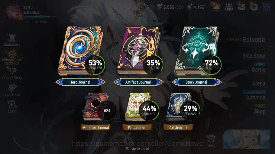Epic Seven Accounts GLOBAL Verif|22 ML(Notos,Salome,LOTS,B Arunka,NM L image 3