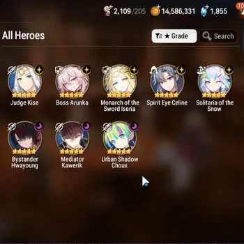 Epic Seven Accounts Starter Global Unverif|Starter|8 ML(JKise,SECeline,Solitaria,MotSIseria,Etc.)|Theater Untouch|PoH ON|SS