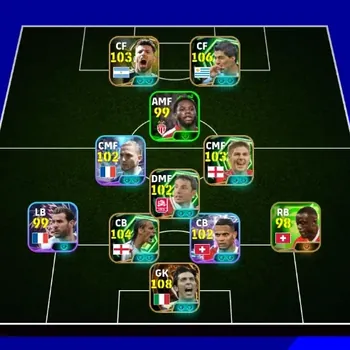 eFootball Accounts High-End Android|PW3173|GialuigiBuffonBigT,GregorKobelShowT,Mikel Merino Show T,Luis Suarez