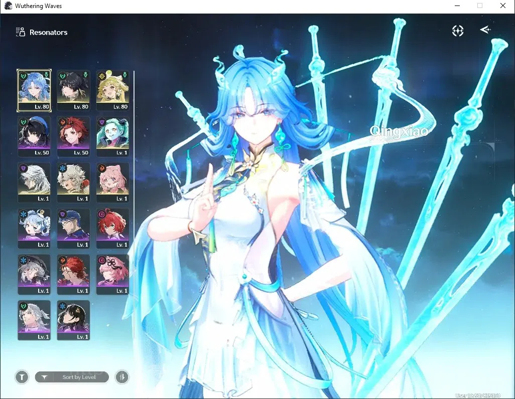 Wuthering Waves Accounts Starter SEA|UL 52|2 Limited|Qingxiao RC6+Sign,Rebeca|4 Standard Calcharo,Lingyang,Verina,Encore|DB 1
