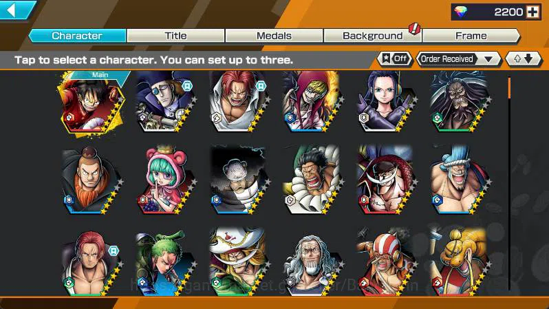 One Piece Bounty Rush Accounts GLOBAL | 3 ex RD 2200 | Shank, Nusjuro | Log Banda image 2