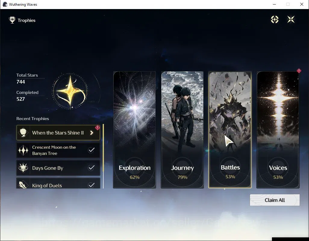 Wuthering Waves Accounts Starter NA|UL 46|4 Limited| [Aemeath,Lupa,Changli]+Sign,Chisa | DB Lv29 | Female MC | Log Kuro 7