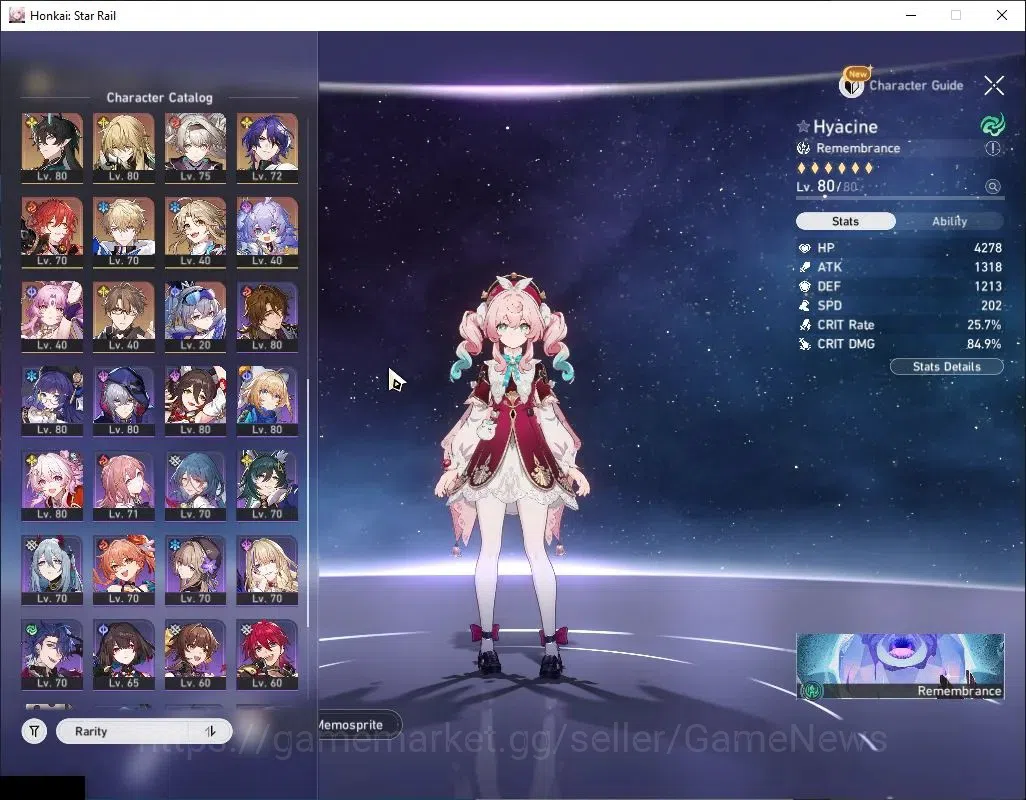Honkai Star Rail Accounts Asia|TL 70|27 Limited|(Castorice,SW999,Robin,Acher image 5