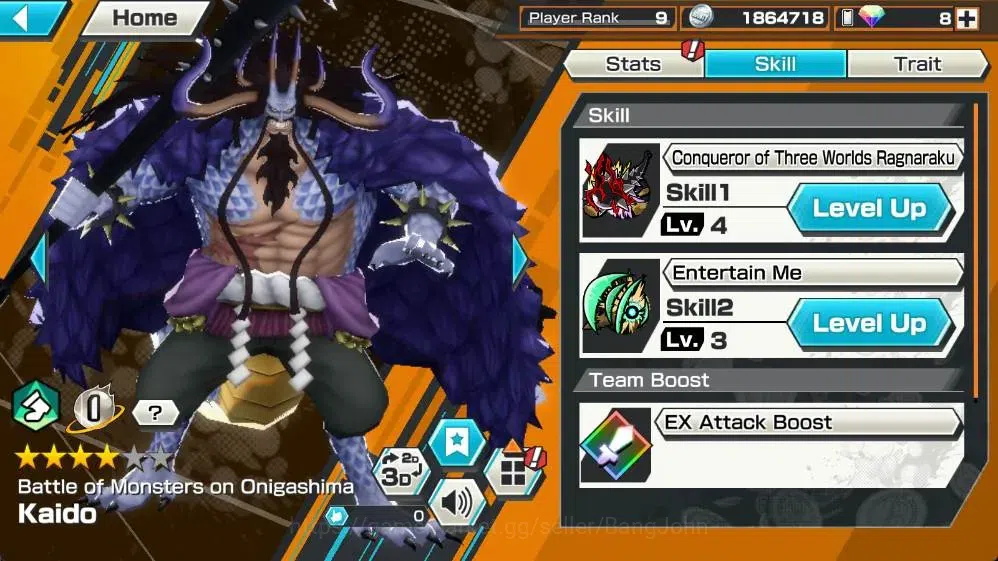 One Piece Bounty Rush Accounts Global | EX 3 | 2 Max | PR 9 |Monkey D. Luffy Max, image 5