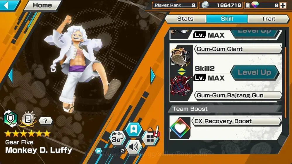 One Piece Bounty Rush Accounts Global | EX 3 | 2 Max | PR 9 |Monkey D. Luffy Max, image 6