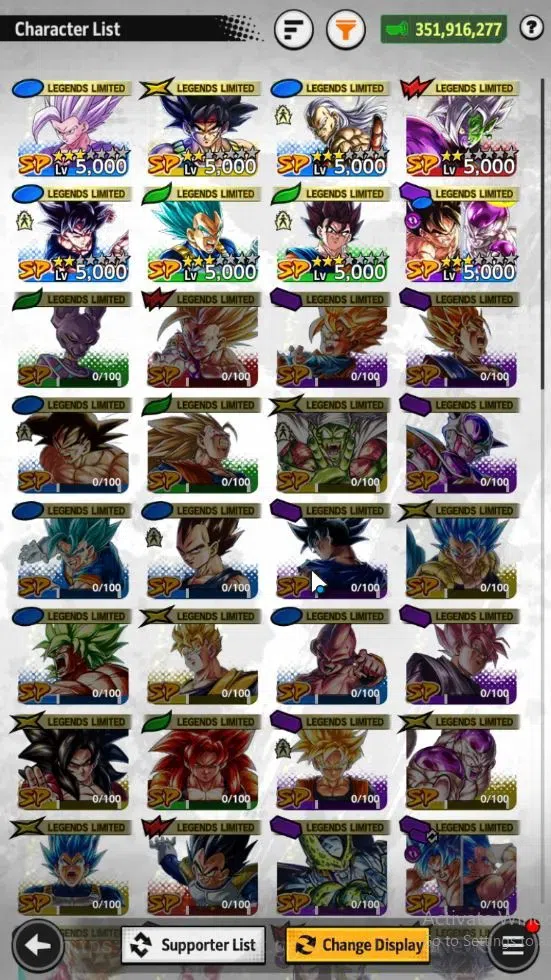 Dragon Ball Legends Accounts 351M Total Power|LV 160|7 UL+2 LR+8 LL|SSG Gogeta, image 6