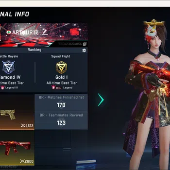 Blood Strike Accounts Others ASIA|Ultra Melee TalonKnife-Sanctum|Eternal DesertEagle|Evo Fal-Evolved|7 Collab Gun [7DS&TR]|5