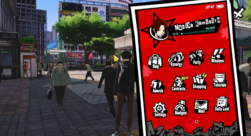 Persona 5:The Phantom X Accounts Starter Starter Global Lv 6| 1 SSR (Ren Amamiya)+ 7 SR |Selector ON|Platinum 13
