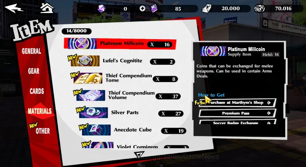 Persona 5:The Phantom X Accounts Starter Starter Global Lv 6| 1 SSR (Ren Amamiya)+ 7 SR |Selector ON|Platinum 6