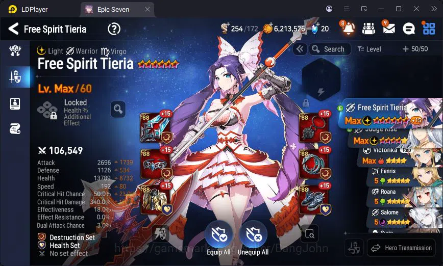 Epic Seven Accounts Global Unverif | 1ML | Tieria | Judge Kise | Victo image 18