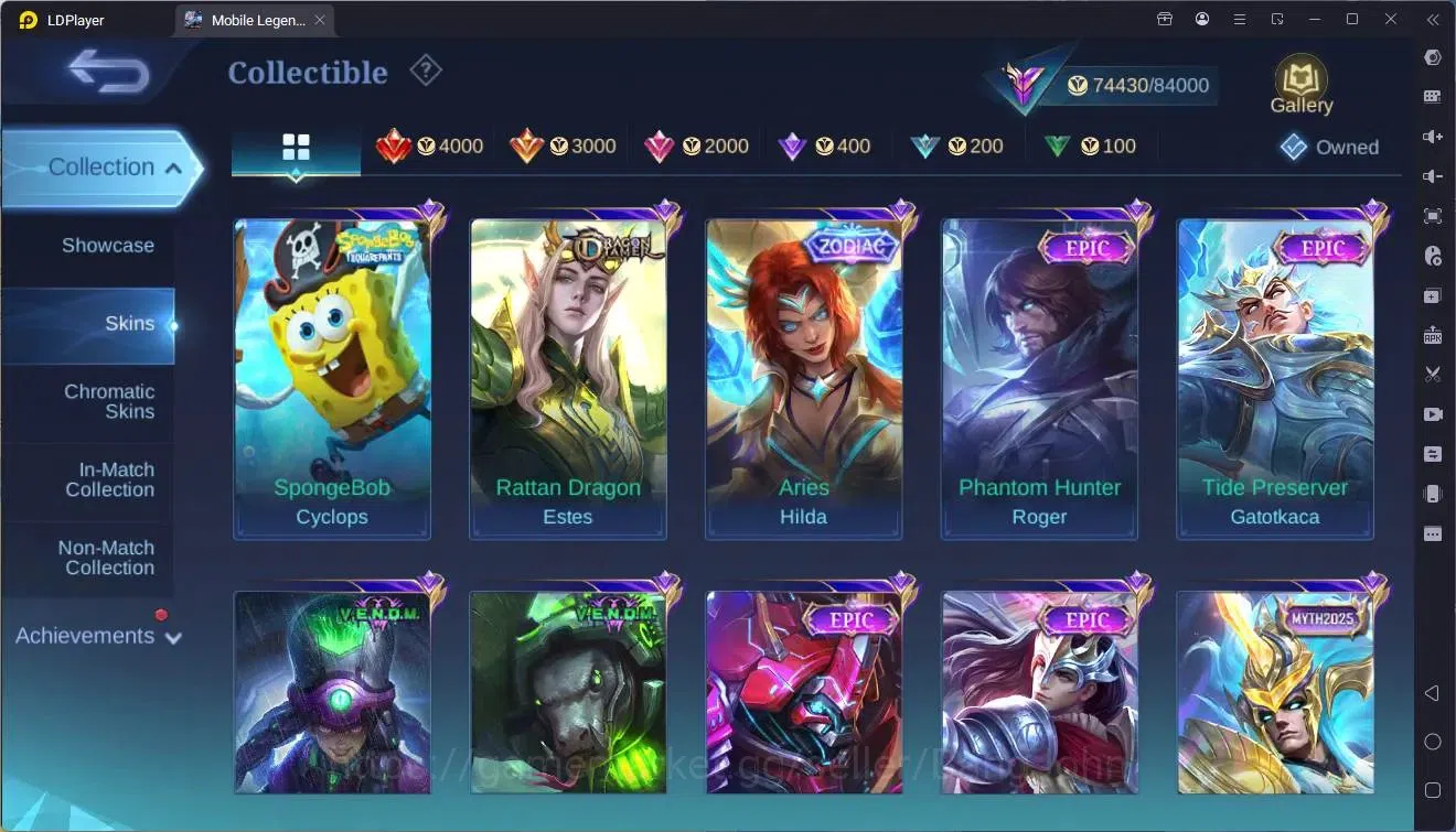 Mobile Legends: Bang Bang Accounts Global |Hero 133|Skin 325|Renowned|Sanrio Floryn|K image 12