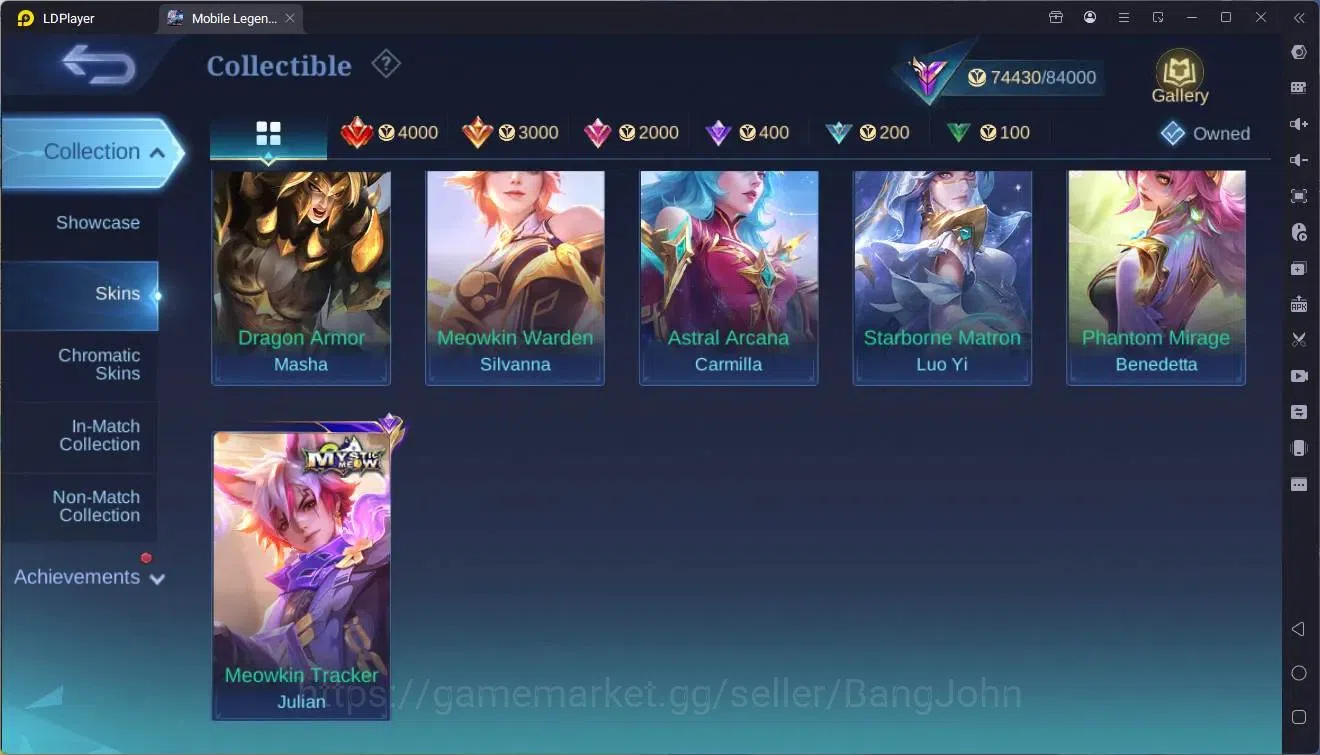 Mobile Legends: Bang Bang Accounts Global |Hero 133|Skin 325|Renowned|Sanrio Floryn|K image 18
