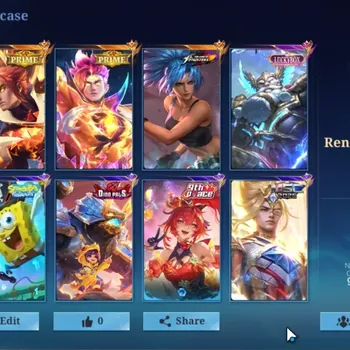 Mobile Legends: Bang Bang Accounts Collector Hero 133|Skin 249|Ex Glory 54|Prime Claude & Yu Zhong,KoF Karina,Luckybox