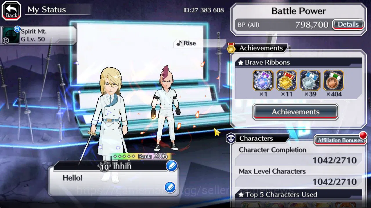 Bleach: Brave Souls Accounts [GLOBAL]50K Orb|TYBW26(BazzB,Jugram,Uryu),Byakuya, image 2