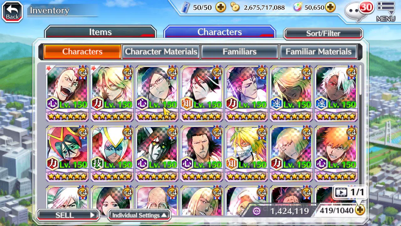 Bleach: Brave Souls Accounts [GLOBAL]50K Orb|TYBW26(BazzB,Jugram,Uryu),Byakuya, image 8