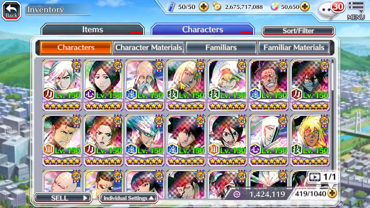 Bleach: Brave Souls Accounts [GLOBAL]50K Orb|TYBW26(BazzB,Jugram,Uryu),Byakuya, image 9