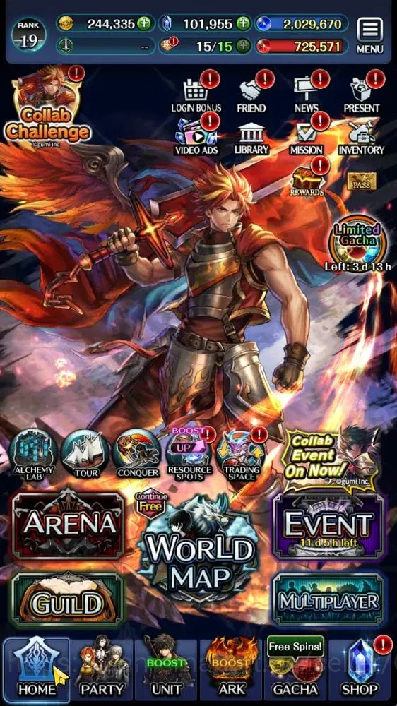 Last Cloudia Accounts Mid‑Game GLOBAL|Rank 19|101k Crystal|Collab BraveFrontier(Goddess Tilith,Fire God Vargas)+(Goddess 5