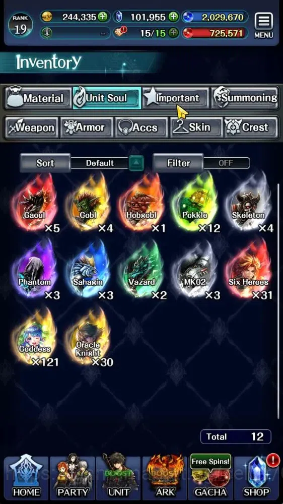 Last Cloudia Accounts Mid‑Game GLOBAL|Rank 19|101k Crystal|Collab BraveFrontier(Goddess Tilith,Fire God Vargas)+(Goddess 9