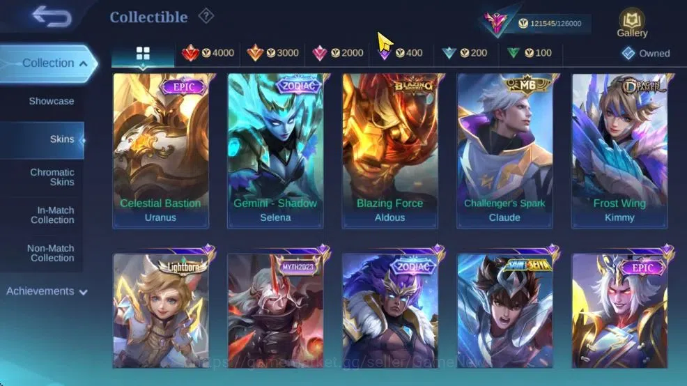 Mobile Legends: Bang Bang Accounts Hero 132|Skin 430|Legend(Freya),Fanny Mikasa,AllSt image 12