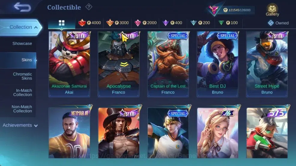 Mobile Legends: Bang Bang Accounts Hero 132|Skin 430|Legend(Freya),Fanny Mikasa,AllSt image 15
