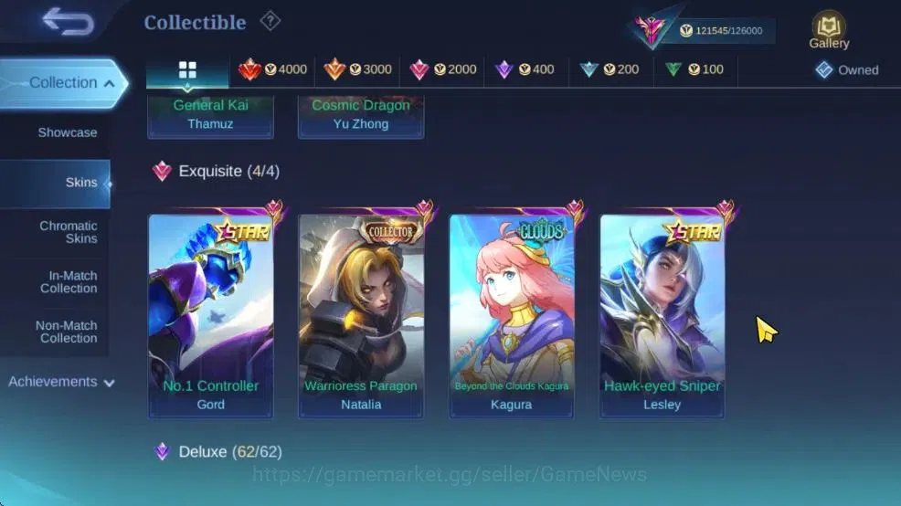 Mobile Legends: Bang Bang Accounts Hero 132|Skin 430|Legend(Freya),Fanny Mikasa,AllSt image 7