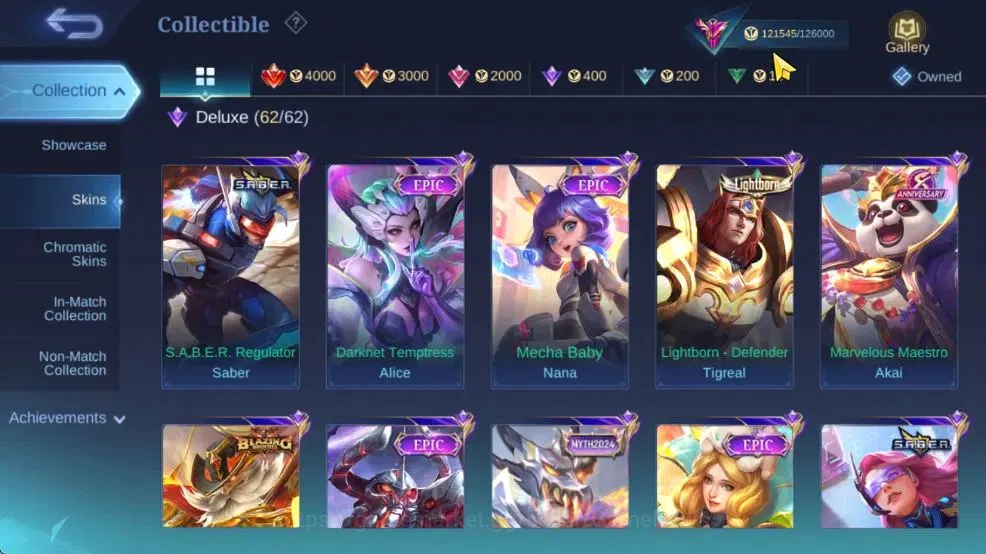 Mobile Legends: Bang Bang Accounts Hero 132|Skin 430|Legend(Freya),Fanny Mikasa,AllSt image 8