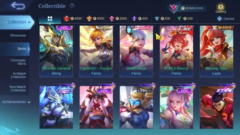 Mobile Legends: Bang Bang Accounts Hero 132|Skin 430|Legend(Freya),Fanny Mikasa,AllSt image 9