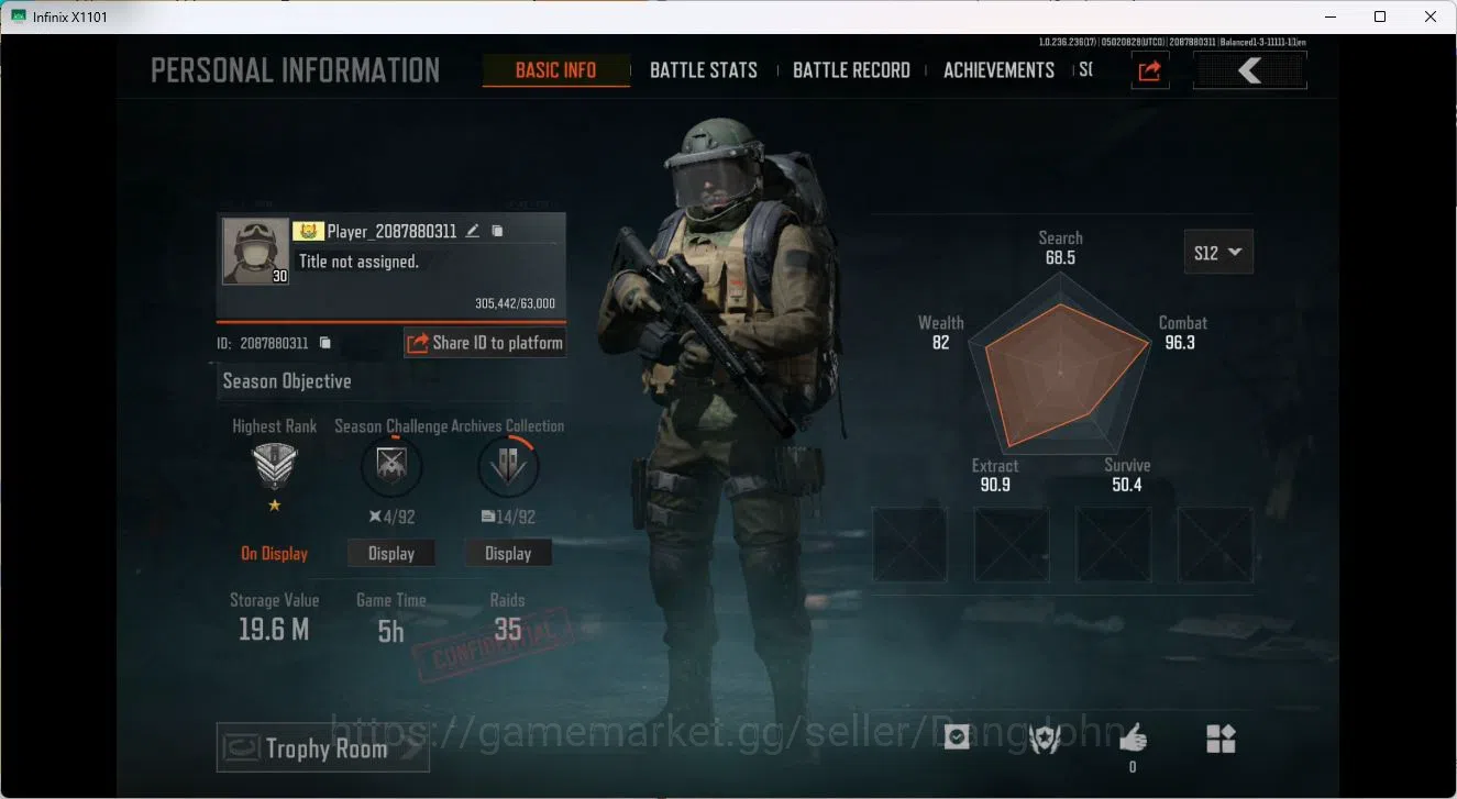 Arena Breakout Accounts MOBILE Lvl 30 |SV 19,6M |CV 8,6M|MORE SKIN,SC DOKU image 1