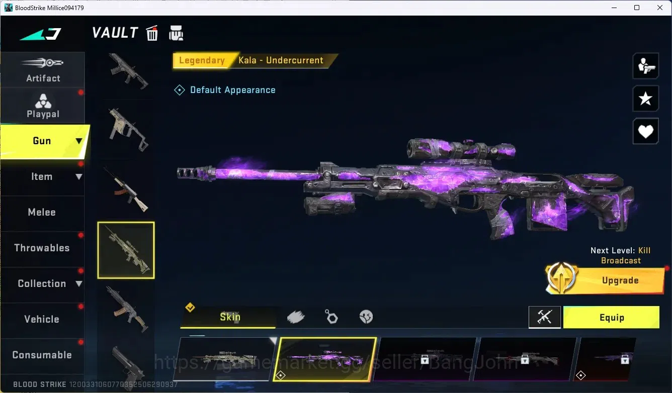Blood Strike Accounts ASIA | Ultra Striker Kraken - Purple Lightning | 2 image 2