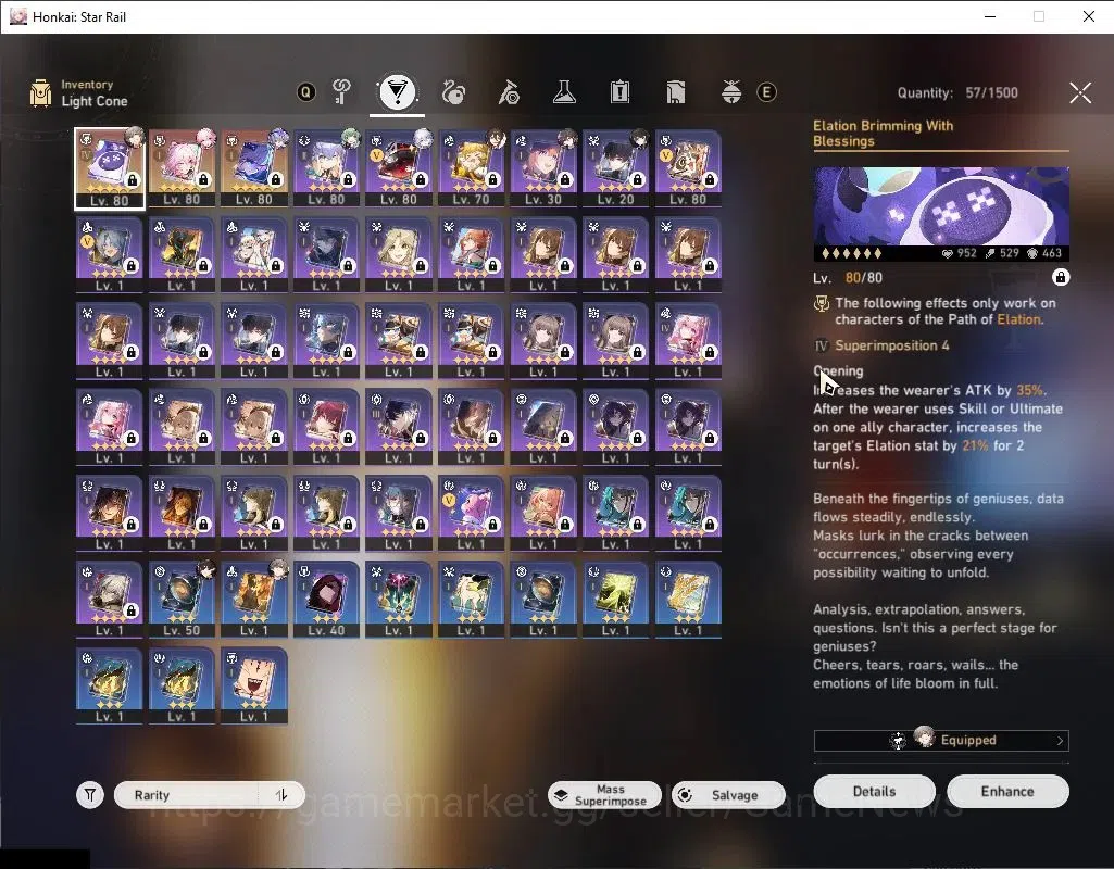Honkai Star Rail Accounts Asia|TL 65|8 Limited|[Evanescia,Silver Wolf999]+Si image 6