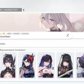 Chaos Zero Nightmare Accounts Global|Lv 55|5SSR (Rossweisse M1,Fei,Chizuru,Rin,Hugo,)4SELECTOR ON|187 RA+1,2K