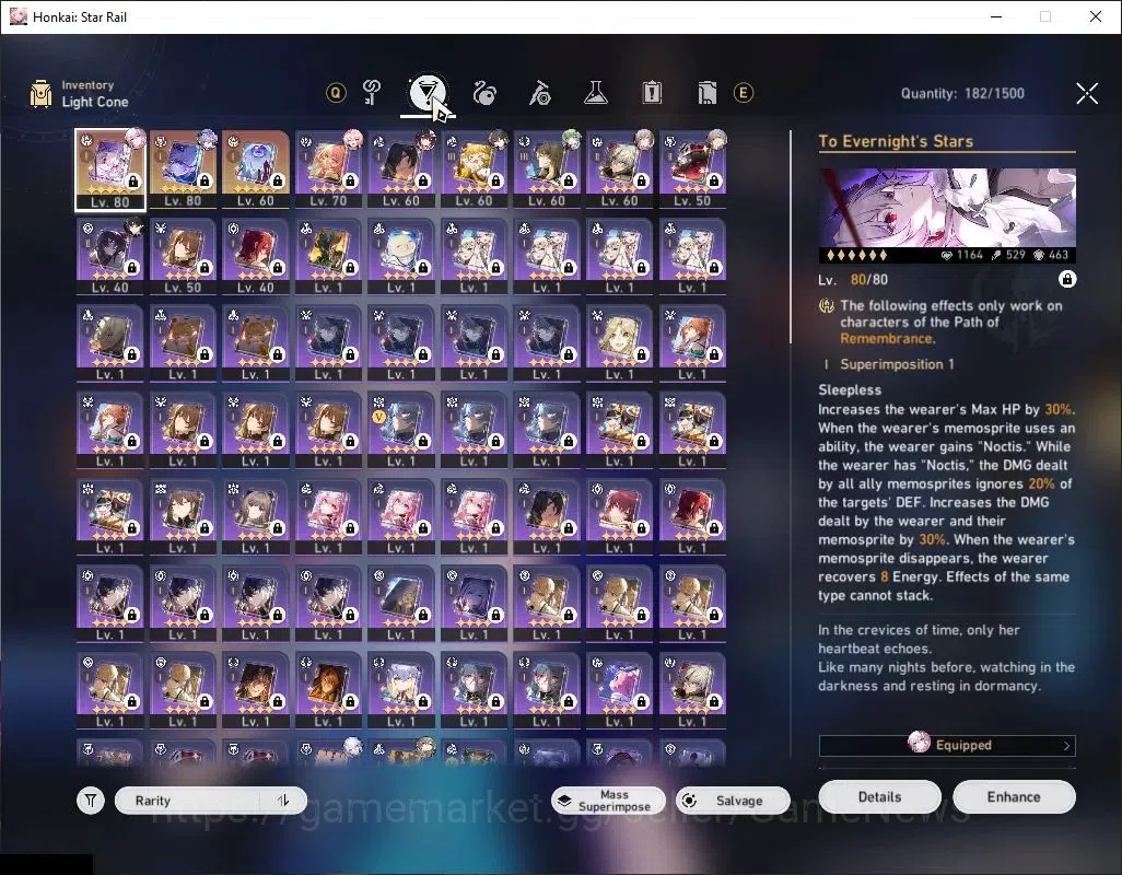 Honkai Star Rail Accounts Asia|TL 63|10 Limited|[SW 999 E1,Evernight]+Sign,Y image 7