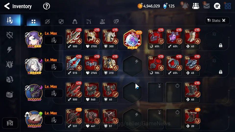 Epic Seven Accounts Mid-Tier GLOBAL UnVerif| 2 ML (Straze,Faithless Lidica,Etc)+landy,Iseria,Etc|POH+Bless ON|1,2K 12