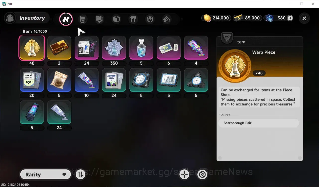 Neverness to Everness Accounts Global SEA|HL 3| 1 Limited [Shinku]Char Standart,Fadia|Selector On 50/50|Male MC|Log 3