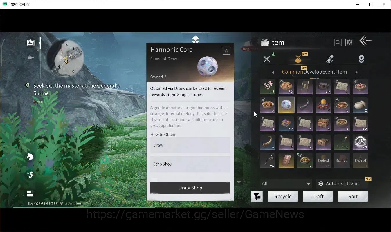 Where Winds Meet Accounts GLOBAL|Lv 5|GS 3676|1 Harmonic Core|Nameless Sword image 1