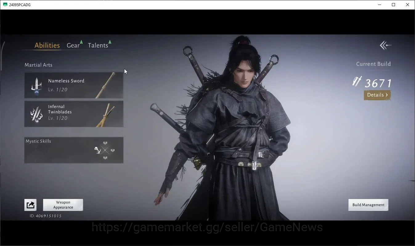 Where Winds Meet Accounts GLOBAL|Lv 5|GS 3676|1 Harmonic Core|Nameless Sword image 6