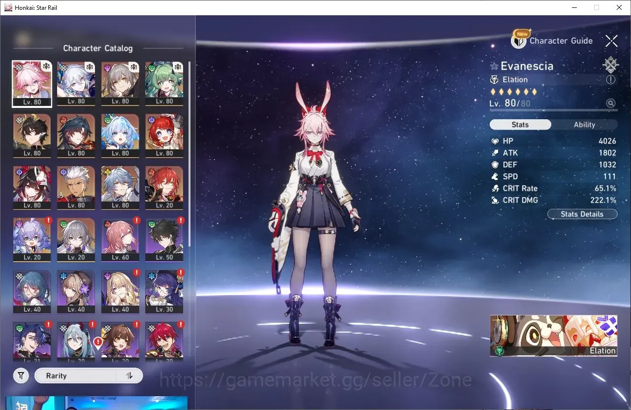 Honkai Star Rail Accounts Others ASIA|TL69|9 Char Limit|(Evanescia,YuoGuang,HuoHuo,DHPT,Mblade,Tribbie,ETC)|Female MC|Detail 1