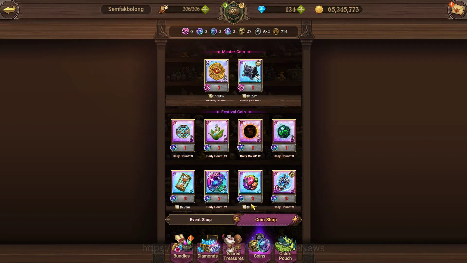 The Seven Deadly Sins: Grand Cross Accounts Midgame Asia|4M CC|124 Dm|1 LR+5 UR+Collab Fire 16
